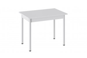 Стол Родос Тип 1 с опорой d40 Белый муар, Белый