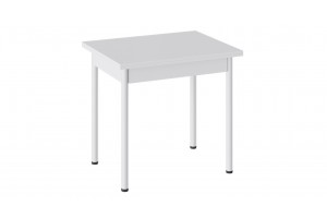 Стол раскладной Родос Тип 2 с опорой d40 Белый муар, Белый