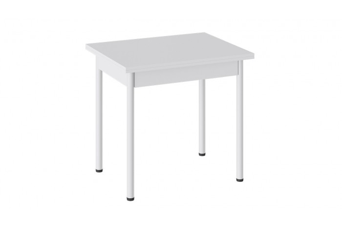 Стол раскладной «Родос» Тип 2 с опорой d40 Белый муар, Белый