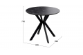 Стол обеденный «Эрвин» Тип 1 Черный муар, Керамика матовая черный мрамор