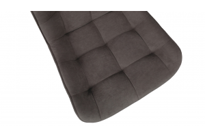 Стул BOSTON Черный муар, Велюр Megen 14 (коричневый)