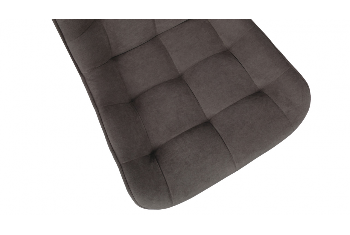 Стул «BOSTON» Черный муар, Велюр Megen 14 (коричневый)