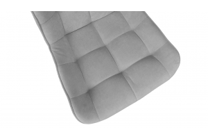 Стул BOSTON Черный муар, Велюр Megen 24 (серый)