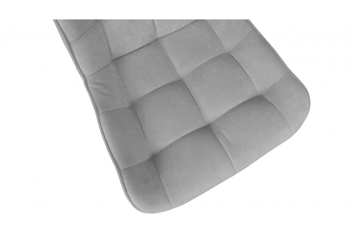 Стул «BOSTON» Черный муар, Велюр Megen 24 (серый)