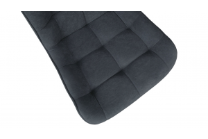 Стул BOSTON Черный муар, Велюр Megen 27 (темно-серый)