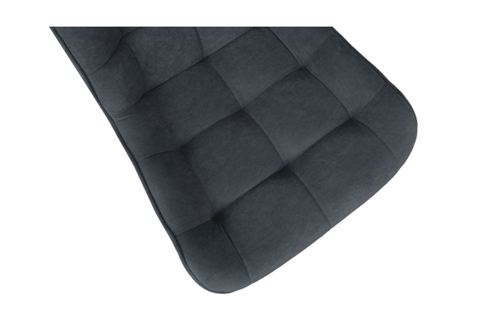 Стул «BOSTON» Черный муар, Велюр Megen 27 (темно-серый)