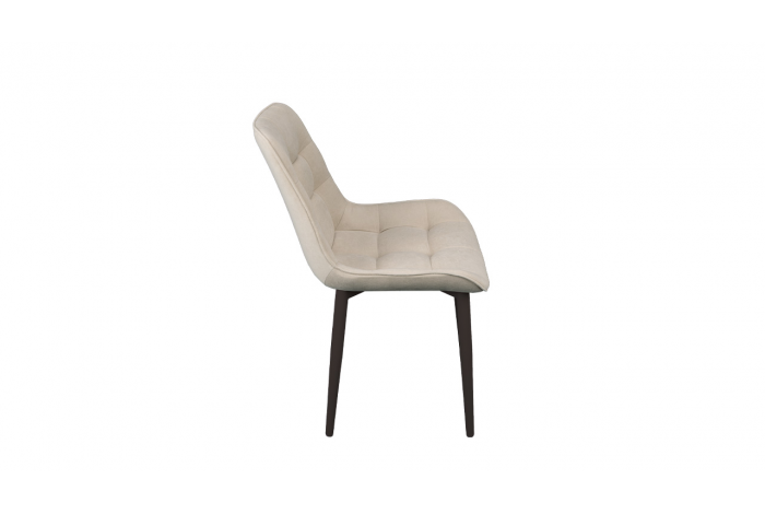 Стул «BOSTON» Черный муар, Велюр Megen 6 (бежевый)