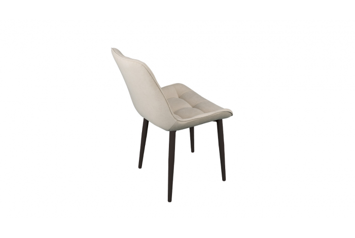 Стул «BOSTON» Черный муар, Велюр Megen 6 (бежевый)