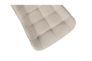 Стул BOSTON Черный муар, Велюр Megen 6 (бежевый)