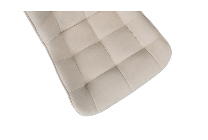 Стул «BOSTON» Черный муар, Велюр Megen 6 (бежевый)