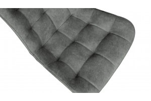 Стул BOSTON Черный муар, Велюр V003 темно-серый