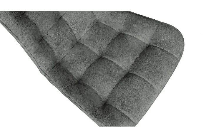 Стул «BOSTON» Черный муар, Велюр V003 темно-серый