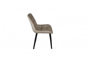 Стул BOSTON Черный муар, Велюр V005 светло-бежевый