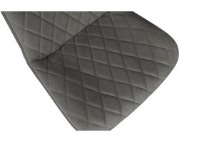 Стул OSCAR Черный муар, Велюр L002 серо-бежевый