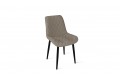 Стул «OSCAR» Черный муар, Велюр L003 бежевый