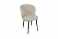 Стул «Боско» Черный муар, Велюр DREAM Beige (бежевый)