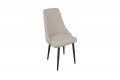 Стул «Данте» Черный муар, Велюр DREAM Beige (бежевый)