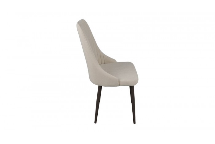 Стул «Данте» Черный муар, Велюр DREAM Beige (бежевый)