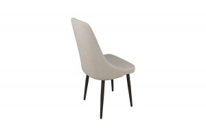 Стул Данте Черный муар, Велюр DREAM Beige (бежевый)