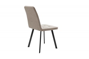 Стул Рони Черный муар, Микровелюр BRENDY Creame