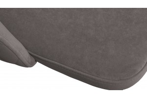 Стул Амели (конус Т2) Белый муар, Велюр DREAM Stone (серо-коричневый)