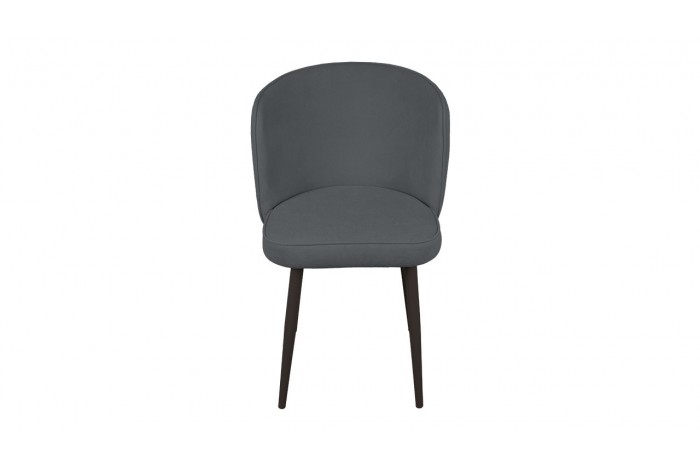 Стул «Боско» Черный муар, Велюр DREAM Grafit (темно-серый)