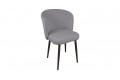 Стул «Боско» Черный муар, Велюр DREAM Grey (серый)