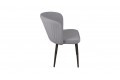 Стул «Боско» Черный муар, Велюр DREAM Grey (серый)
