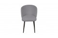 Стул «Боско» Черный муар, Велюр DREAM Grey (серый)
