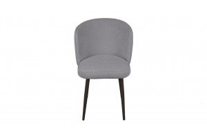 Стул Боско Черный муар, Велюр DREAM Grey (серый)