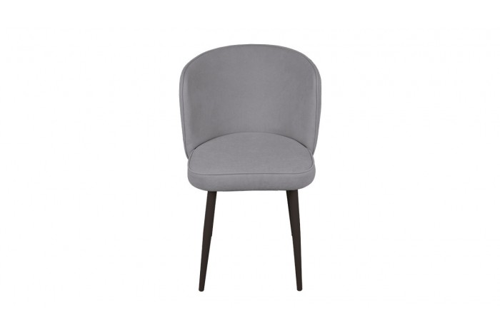 Стул «Боско» Черный муар, Велюр DREAM Grey (серый)