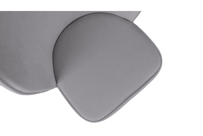 Стул «Боско» Черный муар, Велюр DREAM Grey (серый)