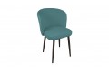 Стул «Боско» Черный муар, Велюр DREAM Mint (бирюзовый)