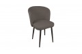 Стул «Боско» Черный муар, Велюр DREAM Stone (серо-коричневый)