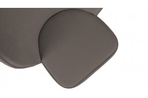 Стул Боско Черный муар, Велюр DREAM Stone (серо-коричневый)