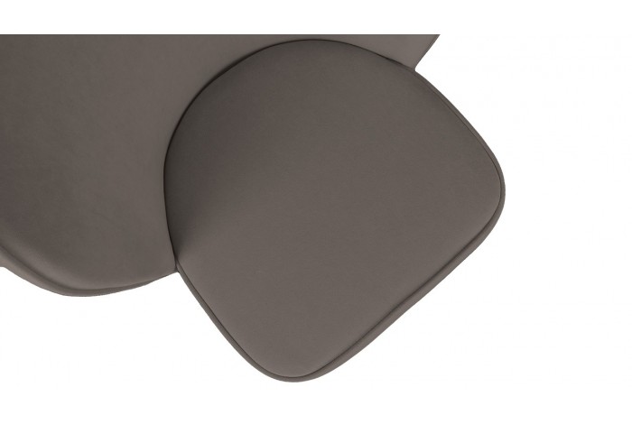 Стул «Боско» Черный муар, Велюр DREAM Stone (серо-коричневый)