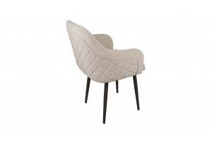 Стул Бэнтли Черный муар, Велюр DREAM Beige (бежевый)