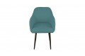 Стул «Бэнтли» Черный муар, Велюр DREAM Mint (бирюзовый)