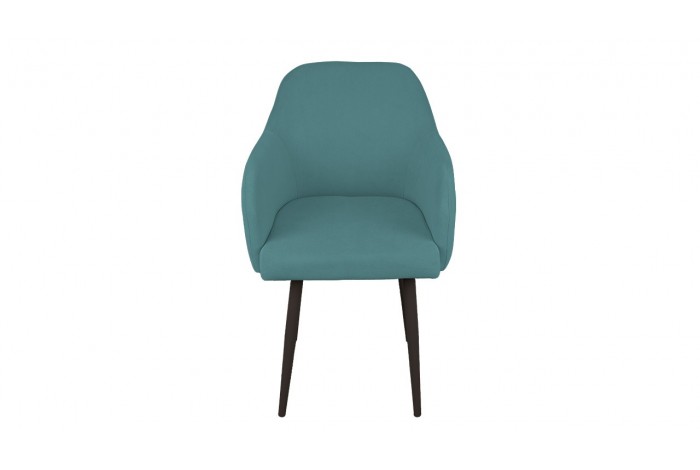 Стул «Бэнтли» Черный муар, Велюр DREAM Mint (бирюзовый)