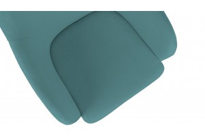 Стул Бэнтли Черный муар, Велюр DREAM Mint (бирюзовый)