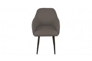 Стул Бэнтли Черный муар, Велюр DREAM Stone (серо-коричневый)