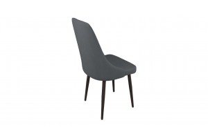 Стул Данте Черный муар, Велюр DREAM Grafit (темно-серый)