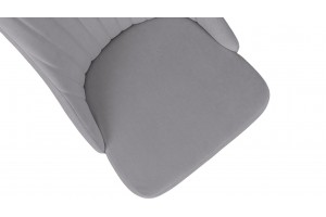 Стул Данте Черный муар, Велюр DREAM Grey (серый)