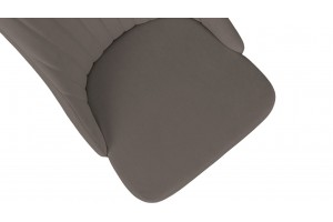 Стул Данте Черный муар, Велюр DREAM Stone (серо-коричневый)