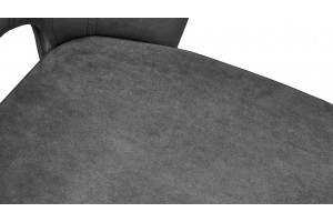 Стул Капри (конус Т2) Исп. 2 Белый муар, Велюр DREAM Grafit (темно-серый)