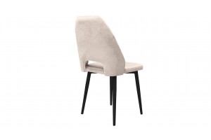 Стул Капри (конус Т2) Исп. 2 Черный муар, Велюр DREAM Beige (бежевый)