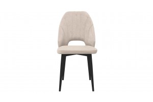 Стул Капри (конус Т2) Исп. 2 Черный муар, Велюр DREAM Beige (бежевый)