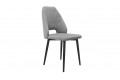 Стул «Капри» (конус Т2) Исп. 2 Черный муар, Велюр DREAM Grey (серый)