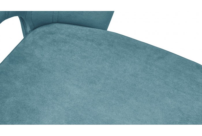 Стул «Капри» (конус Т2) Исп. 2 Черный муар, Велюр DREAM Mint (бирюзовый)