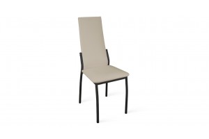 Стул Кредо Черный муар, к/з Бежевый